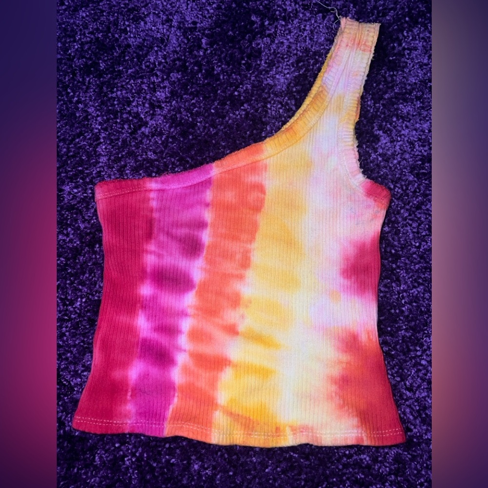 Self-Dyed Tie Dye Tarzan Top